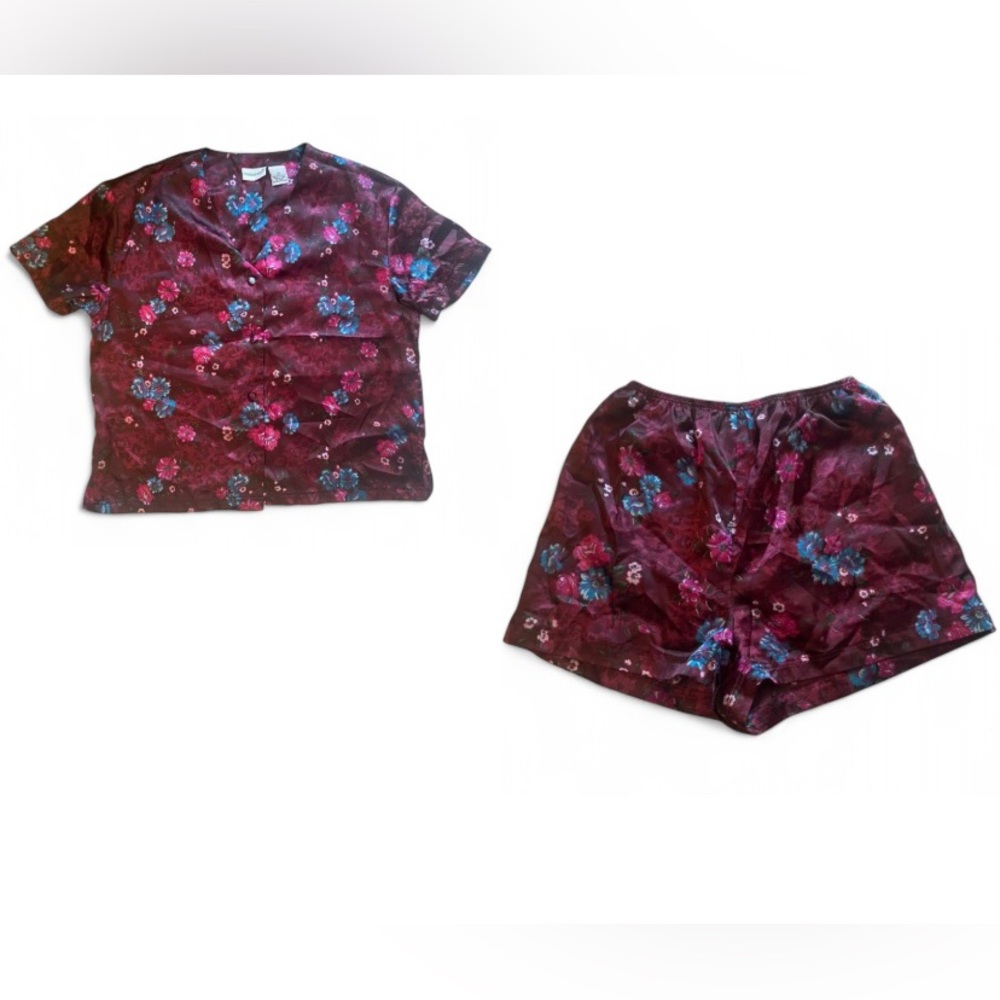 Y2K fashion bug satin pajama set